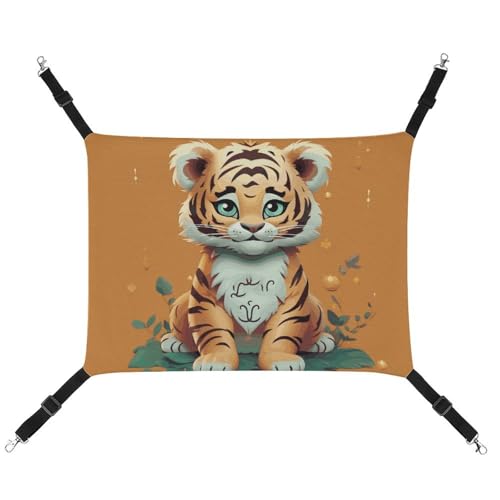 Atmungsaktive Haustierhängematte Jahr des Tigers mit lustigem Tiger-Druck, platzsparende Lösung für Katzen, Hunde und kleine Haustiere – überall Komfort Atmungsaktive Haustierhängematte Jahr des Tigers mit lustigem Tiger-Druck, platzsparende Lösung für Katzen, Hunde und kleine Haustiere – überall Komfort von YKLBV