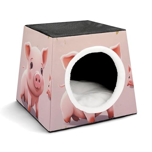 Weltraumkapsel Haustierhaus – Oxford-Gewebe Haustierhaus für Katzen, Hunde, Meerschweinchen und kleine Haustiere, Familie und Reisen, 35,1 x 35,1 x 30 cm von YKLBV