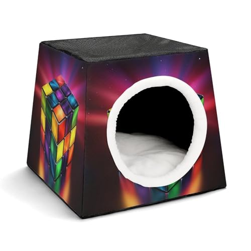 Weltraumkapsel Haustierhaus – Oxford-Gewebe Haustierhaus für Katzen, Hunde, Meerschweinchen und kleine Haustiere, Familie und Reisen, 35,1 x 35,1 x 30 cm Weltraumkapsel Haustierhaus – Oxford-Gewebe Haustierhaus für Katzen, Hunde, Meerschweinchen und kleine Haustiere, Familie und Reisen, 35,1 x 35,1 x 30 cm von YKLBV