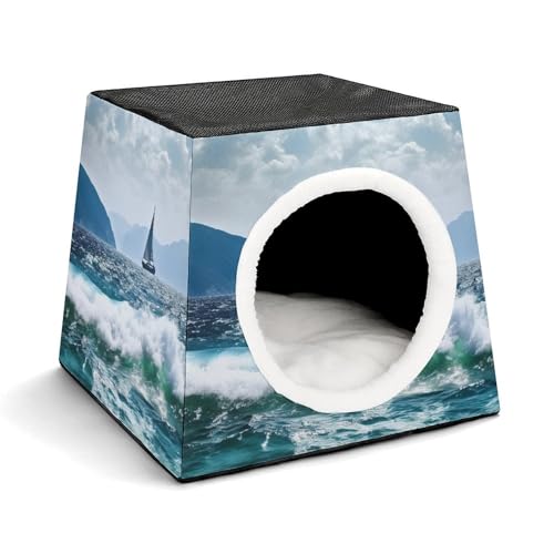 Weltraumkapsel Haustierhaus – Oxford-Gewebe Haustierhaus für Katzen, Hunde, Meerschweinchen und kleine Haustiere, Familie und Reisen, 35,1 x 35,1 x 30 cm Weltraumkapsel Haustierhaus – Oxford-Gewebe Haustierhaus für Katzen, Hunde, Meerschweinchen und kleine Haustiere, Familie und Reisen, 35,1 x 35,1 x 30 cm von YKLBV