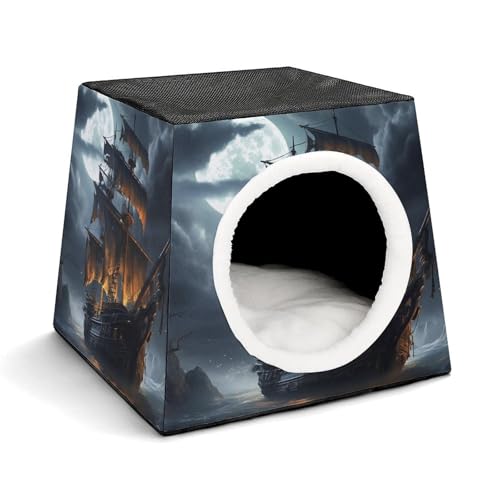 Weltraumkapsel Haustierhaus – Oxford-Gewebe Haustierhaus für Katzen, Hunde, Meerschweinchen und kleine Haustiere, Familie und Reisen, 35,1 x 35,1 x 30 cm Weltraumkapsel Haustierhaus – Oxford-Gewebe Haustierhaus für Katzen, Hunde, Meerschweinchen und kleine Haustiere, Familie und Reisen, 35,1 x 35,1 x 30 cm von YKLBV