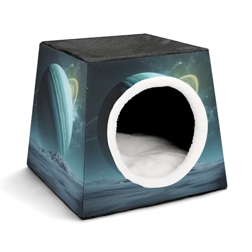 Weltraumkapsel Haustierhaus – Oxford-Gewebe Haustierhaus für Katzen, Hunde, Meerschweinchen und kleine Haustiere, Familie und Reisen, 35,1 x 35,1 x 30 cm Weltraumkapsel Haustierhaus – Oxford-Gewebe Haustierhaus für Katzen, Hunde, Meerschweinchen und kleine Haustiere, Familie und Reisen, 35,1 x 35,1 x 30 cm von YKLBV