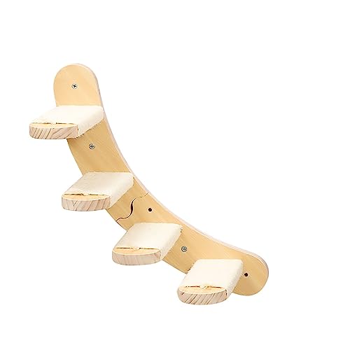 An der Wand montierte Katzenregale aus Massivholz, Sektionaltreppen, Trittstufen, Katzennester und andere frei kombinierbare Katzenkletterregale(Sectional Stairs) von YKMYXZ