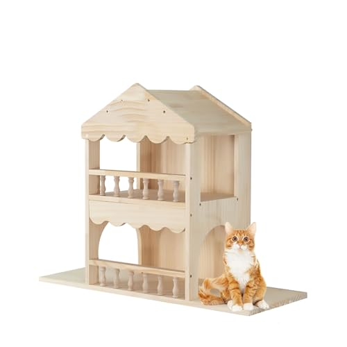 Katzenklettergerüst, Katzenstange, Katzenvilla, Raumkapsel, Sprungplattform, Glasplankenstraße, DIY-Kombination(S1) von YKMYXZ
