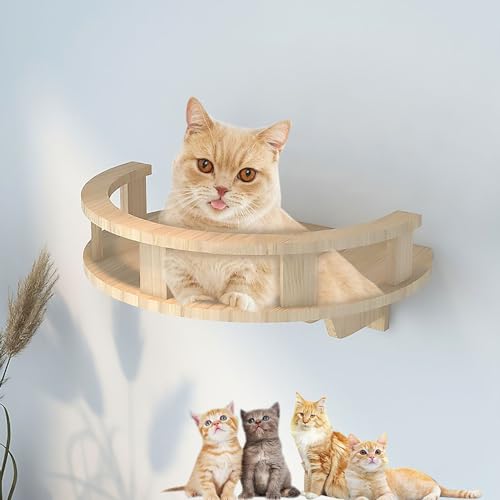 Moderne Wandmontierte Katzenmöbel, Katzenkletterwand, Katzenwandregale, DIY Decken- und Wandkombinationsset, Platzsparend(S8) von YKMYXZ