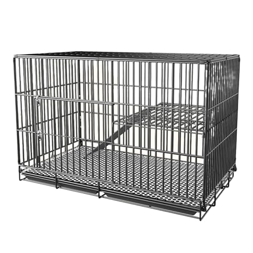 Pet's Home, Hasenkäfig, 2-lagiger Kaninchenkäfig for den Innenbereich mit tiefen ausziehbaren Tabletts und Antikollisionsschloss, Keine Installation erforderlich, Kleintierhaus for Kaninchen, Katzen, Pet's Home, Hasenkäfig, 2-lagiger Kaninchenkäfig for den Innenbereich mit tiefen ausziehbaren Tabletts und Antikollisionsschloss, Keine Installation erforderlich, Kleintierhaus for Kaninchen, Katzen, von YKMYXZ