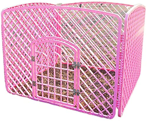 Pet's Home， Haustierkäfig for den Innenbereich, Anti-Flucht-Haustierzaun, großes Metallschloss, Faltbarer Katzen- und Hundezaun, 39,4 * 39,4 * 30,3 Zoll, von YKMYXZ