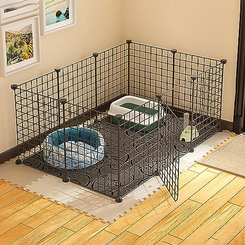 Pet's Home, Kleintiergehege, Katzenkäfige, Hundekäfige for drinnen und draußen, DIY-Haustierzaun aus Metall, for Welpen, Kaninchen, Kätzchen, Hamster, Meerschweinchen, Schildkröten, Igel(108x72x46cmb) Pet's Home, Kleintiergehege, Katzenkäfige, Hundekäfige for drinnen und draußen, DIY-Haustierzaun aus Metall, for Welpen, Kaninchen, Kätzchen, Hamster, Meerschweinchen, Schildkröten, Igel(108x72x46cmb) von YKMYXZ