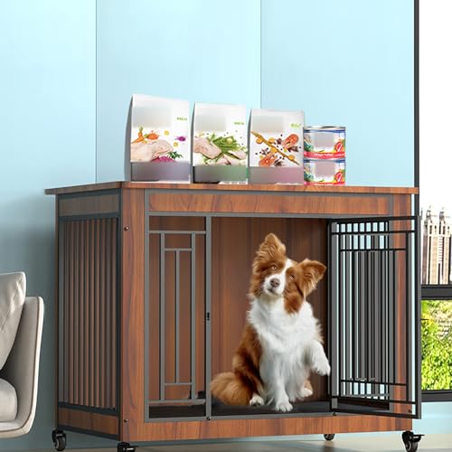 Pet's Home, Schwere Hundehütte im Familienstil, Hundehütte, Fernsehsender, Hundehüttenkäfig im Innenmöbelstil, Familienhundehüttenkäfig aus Metall Pet's Home, Schwere Hundehütte im Familienstil, Hundehütte, Fernsehsender, Hundehüttenkäfig im Innenmöbelstil, Familienhundehüttenkäfig aus Metall von YKMYXZ