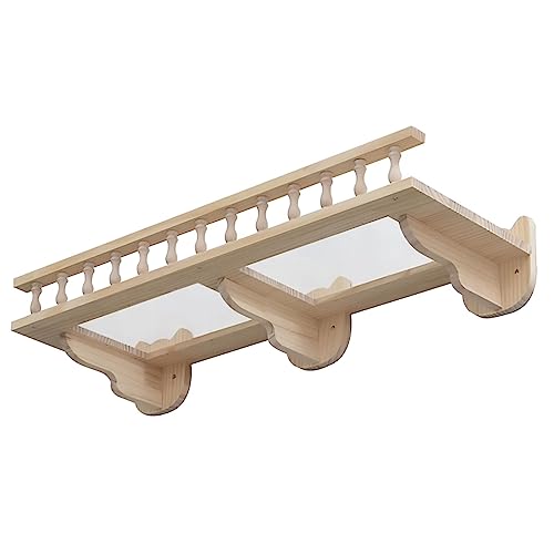 Wandmontierte Katzenkletterregale, DIY Selbstanpassendes Katzennest, Raumkapsel, Sprungplattform, Aussichtsplattform, Katzenmöbel(Long transparent Plank Road) von YKMYXZ