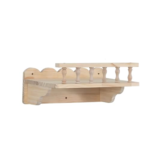Wandmontiertes Katzenwandregal und Katzenstange aus Massivholz, DIY-Katzennest, Sprungplattform, Raumkapsel, Sisal-Kratzbaum(S4) von YKMYXZ
