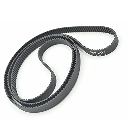 YKMYXZ， 2GT-Antriebsriemen 740-2GT-6 B=3,5/6/9/10mm, Zahnriemen aus Gummi in geschlossener Schleife, L=740mm, Förderband(Width 10mm) von YKMYXZ