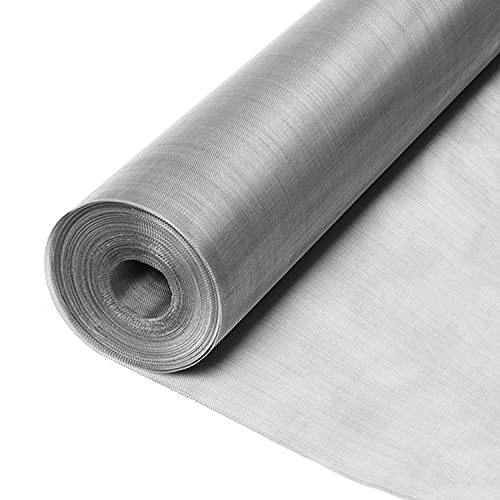 YKMYXZ, 304 Edelstahlgewebe, 80 Mesh, Metallgeweberolle, kleines 0,2 mm Loch, feines Drahtgeflecht, for Heimwerkerarbeiten, Entlüftung, Filtration(1.2x2m) von YKMYXZ