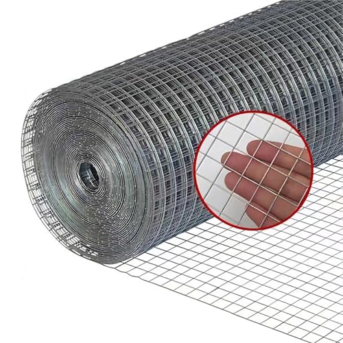YKMYXZ, 304 Edelstahlgewebe, geschweißter Maschendraht, 12 mm Loch, Viehzaunrolle for Hühner, Kaninchen, Hunde, Gartenzäune(1x10m) von YKMYXZ