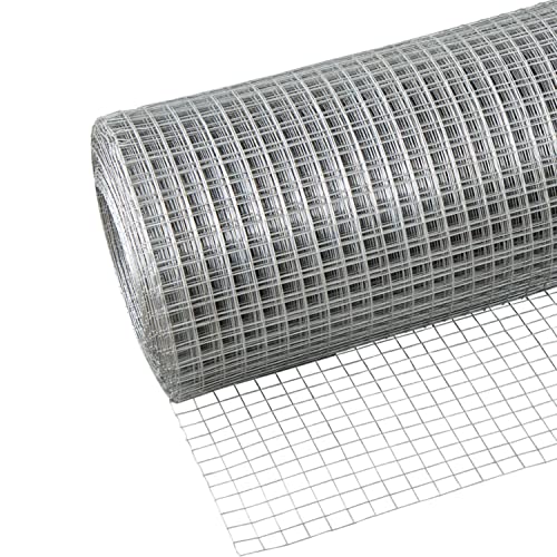 YKMYXZ, 304 Edelstahlgewebe, geschweißter Maschendraht, 12 mm Loch, Viehzaunrolle for Hühner, Kaninchen, Hunde, Gartenzäune(1x2m) von YKMYXZ