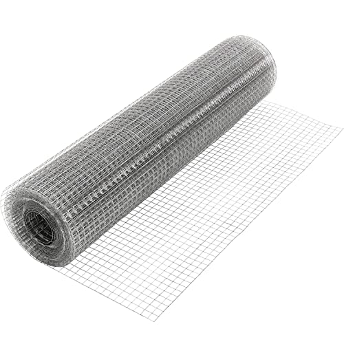 YKMYXZ, Hochleistungs-Hardware-Tuch 1 Zoll quadratische Löcher 304 Edelstahl Mesh Zaunrolle for Hühnerstall/Käfig/Gemüsegarten(1x2m) von YKMYXZ