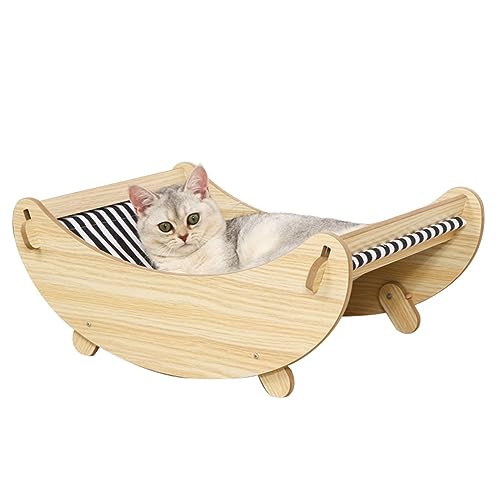 YKMYXZ Katzenregale, Katzenbett for Hauskatzen, Katzenhängematte aus Holz, klein, Baumwolle, Leinen, Hanf YKMYXZ Katzenregale, Katzenbett for Hauskatzen, Katzenhängematte aus Holz, klein, Baumwolle, Leinen, Hanf von YKMYXZ
