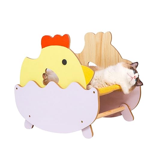 YKMYXZ Katzenregale, Schaukelstuhl-Hängematte aus Holz for Ihre kleine bis mittelgroße Katze und Ihren Hund, hält zu 15 kg YKMYXZ Katzenregale, Schaukelstuhl-Hängematte aus Holz for Ihre kleine bis mittelgroße Katze und Ihren Hund, hält zu 15 kg von YKMYXZ