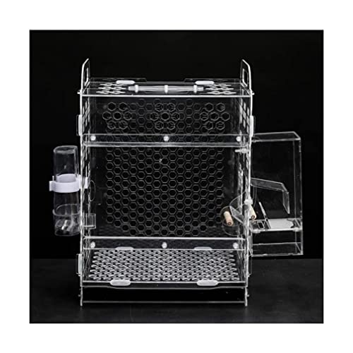 YKMYXZ Vogelkäfige Große Vogelträger Acryl Haustierprodukte Flugkäfig Papagei Vogelkäfig Tragbar Langlebig(Empty cage) von YKMYXZ