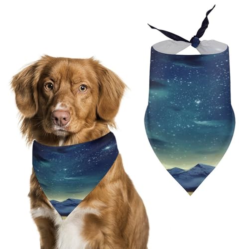 Premium-Haustier-Schal, himmlische Nacht, weich, atmungsaktiv, Dreieckstuch für Hunde und Katzen, perfekt für den Alltag oder besondere Anlässe Premium-Haustier-Schal, himmlische Nacht, weich, atmungsaktiv, Dreieckstuch für Hunde und Katzen, perfekt für den Alltag oder besondere Anlässe von YKUDBN