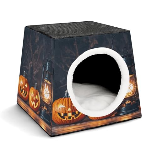 YKUDBN Cozy Capsule Pet Nest for Small Cats and Dogs, A Jack-o'-Lantern with A Smiley Face Print Portable Pet Nest Small Pet Nest Capsule Design Pet Nest Small Animal Nest YKUDBN Cozy Capsule Pet Nest for Small Cats and Dogs, A Jack-o'-Lantern with A Smiley Face Print Portable Pet Nest Small Pet Nest Capsule Design Pet Nest Small Animal Nest von YKUDBN