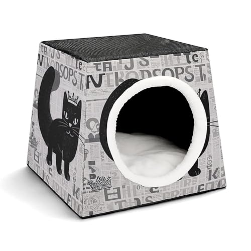 YKUDBN Cozy Capsule Pet Nest for Small Cats and Dogs, Abstract Kitten Print Portable Pet Nest Small Pet Nest Capsule Design Pet Nest Small Animal Nest YKUDBN Cozy Capsule Pet Nest for Small Cats and Dogs, Abstract Kitten Print Portable Pet Nest Small Pet Nest Capsule Design Pet Nest Small Animal Nest von YKUDBN