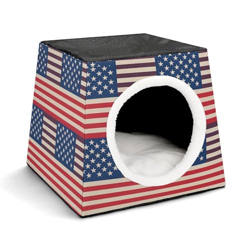 YKUDBN Cozy Capsule Pet Nest for Small Cats and Dogs, American Flags Print Portable Pet Nest Small Pet Nest Capsule Design Pet Nest Small Animal Nest YKUDBN Cozy Capsule Pet Nest for Small Cats and Dogs, American Flags Print Portable Pet Nest Small Pet Nest Capsule Design Pet Nest Small Animal Nest von YKUDBN
