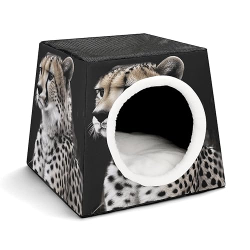 YKUDBN Cozy Capsule Pet Nest for Small Cats and Dogs, Gepard Print Portable Pet Nest Small Pet Nest Capsule Design Pet Nest Small Animal Nest YKUDBN Cozy Capsule Pet Nest for Small Cats and Dogs, Gepard Print Portable Pet Nest Small Pet Nest Capsule Design Pet Nest Small Animal Nest von YKUDBN