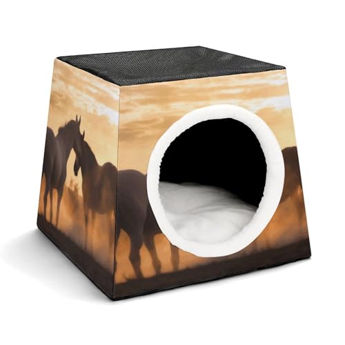 YKUDBN Cozy Capsule Pet Nest for Small Cats and Dogs, Horses in Love Print Portable Pet Nest Small Pet Nest Capsule Design Pet Nest Small Animal Nest YKUDBN Cozy Capsule Pet Nest for Small Cats and Dogs, Horses in Love Print Portable Pet Nest Small Pet Nest Capsule Design Pet Nest Small Animal Nest von YKUDBN