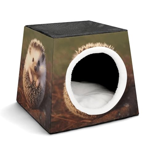 YKUDBN Cozy Capsule Pet Nest for Small Cats and Dogs, Igel Print Portable Pet Nest Small Pet Nest Capsule Design Pet Nest Small Animal Nest YKUDBN Cozy Capsule Pet Nest for Small Cats and Dogs, Igel Print Portable Pet Nest Small Pet Nest Capsule Design Pet Nest Small Animal Nest von YKUDBN
