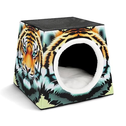 YKUDBN Cozy Capsule Pet Nest for Small Cats and Dogs, Little Fat Tiger Head Print Portable Pet Nest Small Pet Nest Capsule Design Pet Nest Small Animal Nest YKUDBN Cozy Capsule Pet Nest for Small Cats and Dogs, Little Fat Tiger Head Print Portable Pet Nest Small Pet Nest Capsule Design Pet Nest Small Animal Nest von YKUDBN