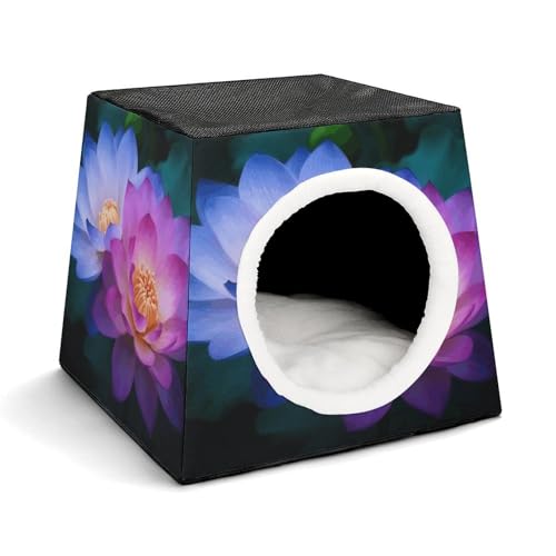 YKUDBN Cozy Capsule Pet Nest for Small Cats and Dogs, Lotus Flower Print Portable Pet Nest Small Pet Nest Capsule Design Pet Nest Small Animal Nest YKUDBN Cozy Capsule Pet Nest for Small Cats and Dogs, Lotus Flower Print Portable Pet Nest Small Pet Nest Capsule Design Pet Nest Small Animal Nest von YKUDBN