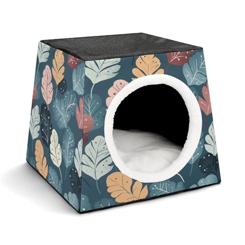 YKUDBN Cozy Capsule Pet Nest for Small Cats and Dogs, Luxury Cute Leaves Print Portable Pet Nest Small Pet Nest Capsule Design Pet Nest Small Animal Nest YKUDBN Cozy Capsule Pet Nest for Small Cats and Dogs, Luxury Cute Leaves Print Portable Pet Nest Small Pet Nest Capsule Design Pet Nest Small Animal Nest von YKUDBN