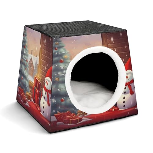 YKUDBN Cozy Capsule Pet Nest for Small Cats and Dogs, Merry Christmas Day Print Portable Pet Nest Small Pet Nest Capsule Design Pet Nest Small Animal Nest YKUDBN Cozy Capsule Pet Nest for Small Cats and Dogs, Merry Christmas Day Print Portable Pet Nest Small Pet Nest Capsule Design Pet Nest Small Animal Nest von YKUDBN