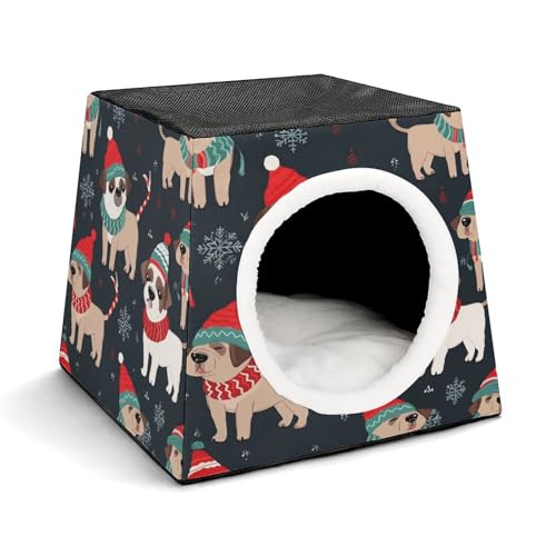 YKUDBN Cozy Capsule Pet Nest for Small Cats and Dogs, Merry Christmas Dog Print Portable Pet Nest Small Pet Nest Capsule Design Pet Nest Small Animal Nest YKUDBN Cozy Capsule Pet Nest for Small Cats and Dogs, Merry Christmas Dog Print Portable Pet Nest Small Pet Nest Capsule Design Pet Nest Small Animal Nest von YKUDBN