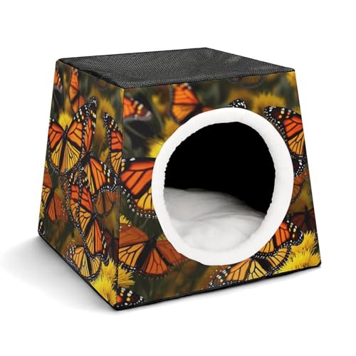 YKUDBN Cozy Capsule Pet Nest for Small Cats and Dogs, Monarch Butterflie Print Portable Pet Nest Small Pet Nest Capsule Design Pet Nest Small Animal Nest YKUDBN Cozy Capsule Pet Nest for Small Cats and Dogs, Monarch Butterflie Print Portable Pet Nest Small Pet Nest Capsule Design Pet Nest Small Animal Nest von YKUDBN