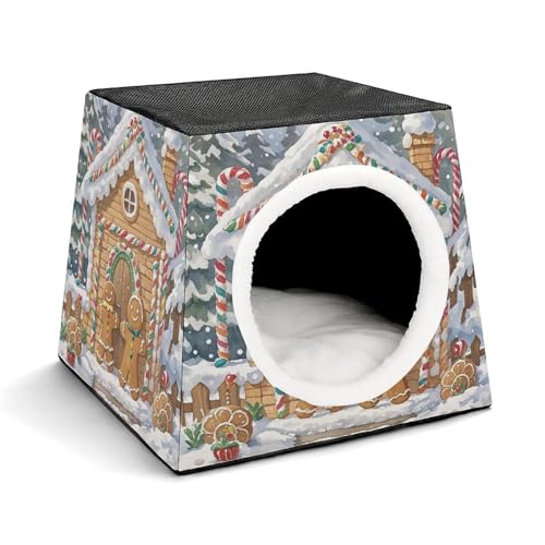 YKUDBN Cozy Capsule Pet Nest for Small Cats and Dogs, Sweet Little Home Print Portable Pet Nest Small Pet Nest Capsule Design Pet Nest Small Animal Nest YKUDBN Cozy Capsule Pet Nest for Small Cats and Dogs, Sweet Little Home Print Portable Pet Nest Small Pet Nest Capsule Design Pet Nest Small Animal Nest von YKUDBN