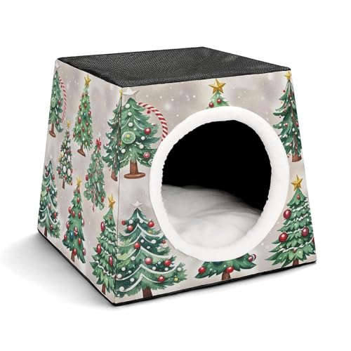 YKUDBN Cozy Capsule Pet Nest for Small Cats and Dogs, Variety of Christmas Trees Print Portable Pet Nest Small Pet Nest Capsule Design Pet Nest Small Animal Nest YKUDBN Cozy Capsule Pet Nest for Small Cats and Dogs, Variety of Christmas Trees Print Portable Pet Nest Small Pet Nest Capsule Design Pet Nest Small Animal Nest von YKUDBN