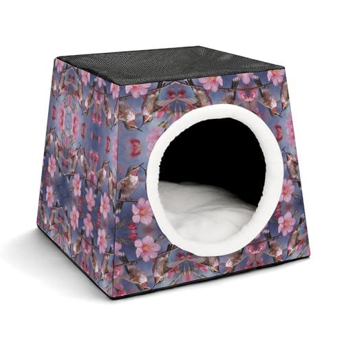 YKUDBN Gemütliche Kapsel Haustiernest für kleine Katzen und Hunde, Kolibri mit Aufdruck Tragbares Haustiernest Kleines Haustiernest Kapsel-Design Haustiernest Kleintiernest YKUDBN Gemütliche Kapsel Haustiernest für kleine Katzen und Hunde, Kolibri mit Aufdruck Tragbares Haustiernest Kleines Haustiernest Kapsel-Design Haustiernest Kleintiernest von YKUDBN