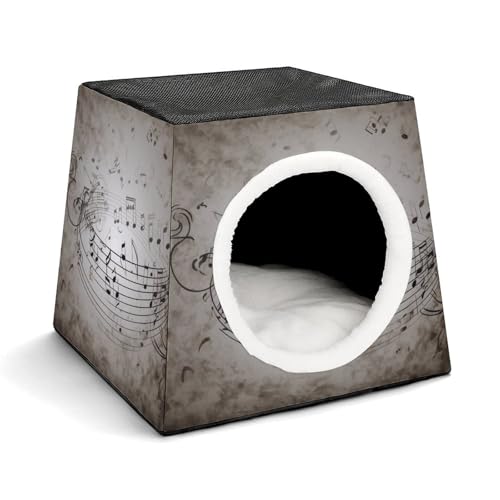 YKUDBN Gemütliche Kapsel Haustiernest für kleine Katzen und Hunde, Musiknoten-Wanddruck, tragbares Haustiernest, kleines Haustiernest, Kapsel-Design, Haustiernest, Kleintiernest YKUDBN Gemütliche Kapsel Haustiernest für kleine Katzen und Hunde, Musiknoten-Wanddruck, tragbares Haustiernest, kleines Haustiernest, Kapsel-Design, Haustiernest, Kleintiernest von YKUDBN