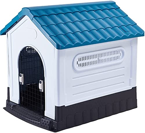 YLCH Hundehaus für den Außenbereich, wasserdicht, Sonnenschutz, atmungsaktiv, Corgi-Hundehütte mit doppelt offenen Türen, (Größe: 75,5 x 69,5 x 79,5 cm) von YLCH