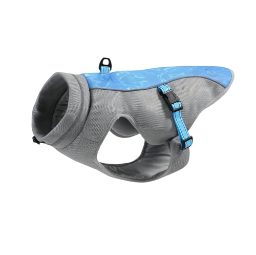 Sommer Hundekleidung Atmungsaktive Mesh-Weste Für Hunde Im Sommer, Verstellbar-Blau-XXL Sommer Hundekleidung Atmungsaktive Mesh-Weste Für Hunde Im Sommer, Verstellbar-Blau-XXL von YLCYDLYU