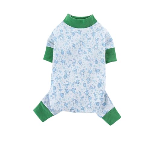 Sommer Hundekleidung Hunde-Onesie, Weicher Pyjama Für Haustiere, Niedlicher Bedruckter Onesie, Overalls, Kleidung-Grün-XL Sommer Hundekleidung Hunde-Onesie, Weicher Pyjama Für Haustiere, Niedlicher Bedruckter Onesie, Overalls, Kleidung-Grün-XL von YLCYDLYU