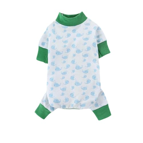 Sommer Hundekleidung Hunde-Onesie, Weicher Pyjama Für Haustiere, Niedlicher Bedruckter Onesie, Overalls, Kleidung-Grün1-M Sommer Hundekleidung Hunde-Onesie, Weicher Pyjama Für Haustiere, Niedlicher Bedruckter Onesie, Overalls, Kleidung-Grün1-M von YLCYDLYU