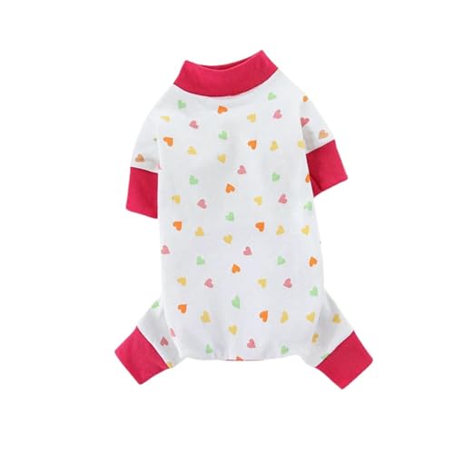 Sommer Hundekleidung Hunde-Onesie, Weicher Pyjama Für Haustiere, Niedlicher Bedruckter Onesie, Overalls, Kleidung-Rosa1-M Sommer Hundekleidung Hunde-Onesie, Weicher Pyjama Für Haustiere, Niedlicher Bedruckter Onesie, Overalls, Kleidung-Rosa1-M von YLCYDLYU
