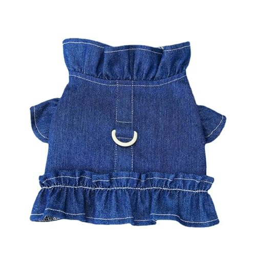 Sommer Hundekleidung Kleid Hund Jeansrock Leine Haustier Kleidung Süße T-Shirt Kleidung-A-M Sommer Hundekleidung Kleid Hund Jeansrock Leine Haustier Kleidung Süße T-Shirt Kleidung-A-M von YLCYDLYU