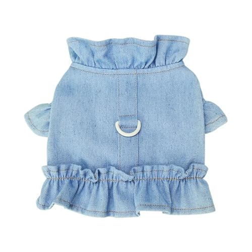 Sommer Hundekleidung Kleid Hund Jeansrock Leine Haustier Kleidung Süße T-Shirt Kleidung-B-XL Sommer Hundekleidung Kleid Hund Jeansrock Leine Haustier Kleidung Süße T-Shirt Kleidung-B-XL von YLCYDLYU
