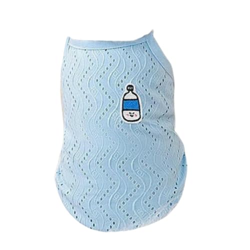 Sommer Hundekleidung Kleine Hundeweste Sommerkleidung Hundeweste Kleidung T-Shirt-Blau-XS Sommer Hundekleidung Kleine Hundeweste Sommerkleidung Hundeweste Kleidung T-Shirt-Blau-XS von YLCYDLYU