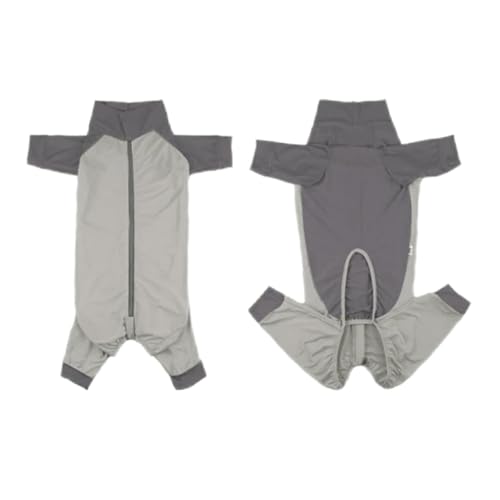 Sommer Hundekleidung Overall-Schlafanzug Für Hunde, Kleine, Mittelgroße Und Große Hunde-grau-XXXL von YLCYDLYU