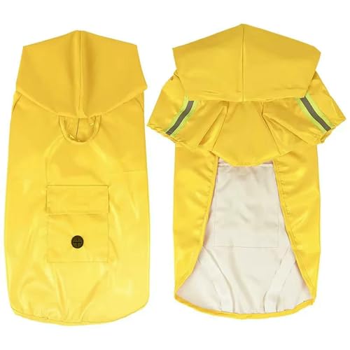 Sommer Hundekleidung Reflektierender Haustier-Regenmantel, Hundekleidung, Wasserdichter Umhang Für Den Außenbereich-Gelb-4XL Sommer Hundekleidung Reflektierender Haustier-Regenmantel, Hundekleidung, Wasserdichter Umhang Für Den Außenbereich-Gelb-4XL von YLCYDLYU